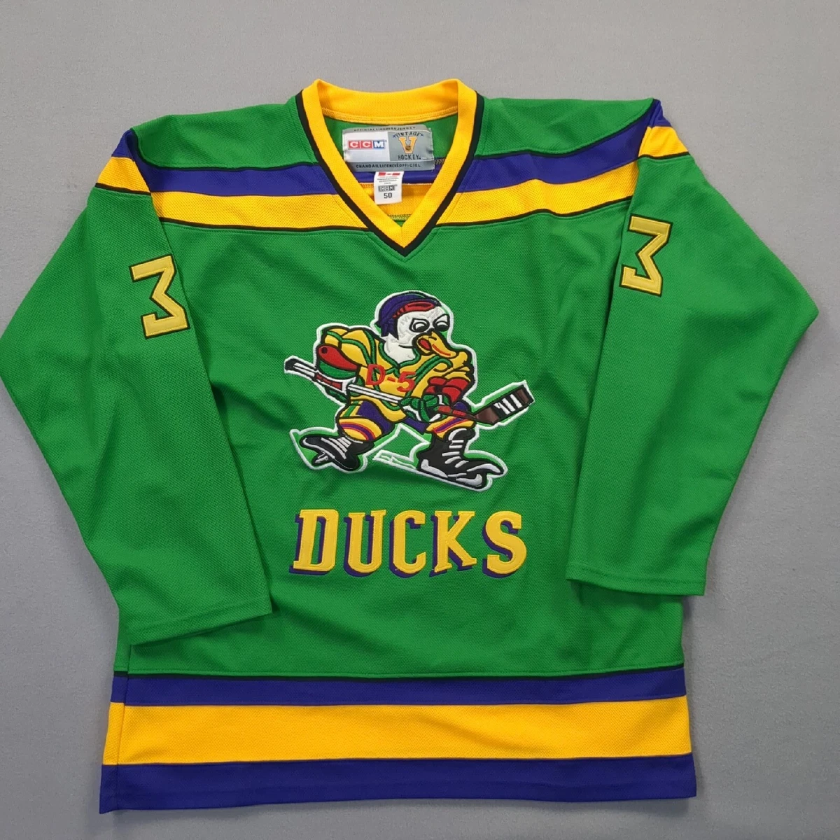 Goldberg 33 Mighty Ducks Movie Hockey Jersey