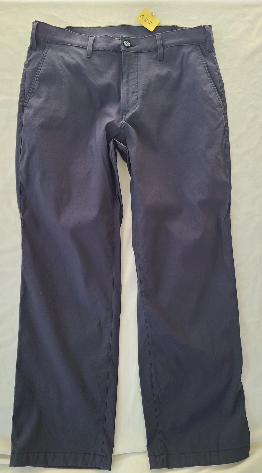 Eddie Bauer Pants Mens Size 36 x 30 Hiking Outdoor Stretch Travex Navy Nylon
