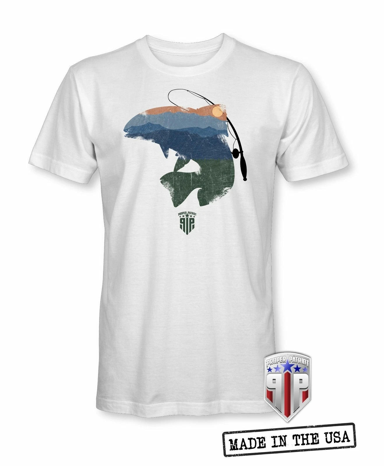 Trout Fishing Shirt - Mountain Sunset - Great Outdoors - Patriotic Shirts for Me
Opens in a new wind