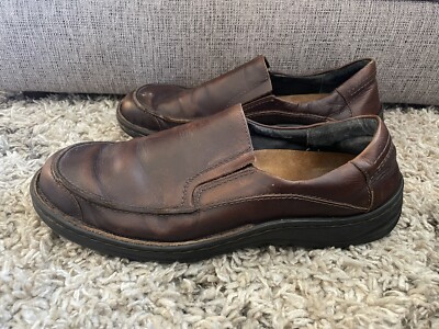 NAOT Men\'s Brown Leather Slip-On Shoes Naot Director Slip-On Dress Shoe - Saddle Brown  main image 3
