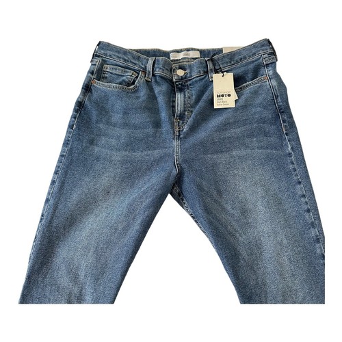 Neu mit Etikett Topshop Jamie High Waist Ankle Grazer Jeans blau Größe W34 L32 US 12 - Bild 5 von 9