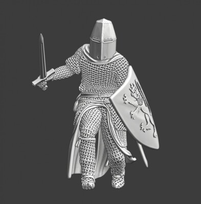 Northern Crusades Miniatures Medieval Scandinavian Nordic Foot Knight 3D 28mm +