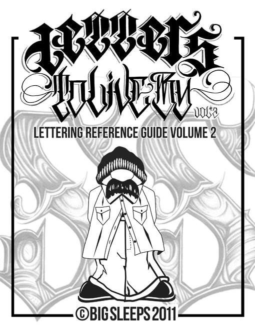 WORLDWIDE TATTOO SUPPLY LETTERS TO LIVE BY VOLUME #2 Design Tattoo Flash Book Supply 50-Pages
