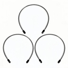 Metal Headband for Men Women Black Spring Hair Band, Non-Slip Headband for Men