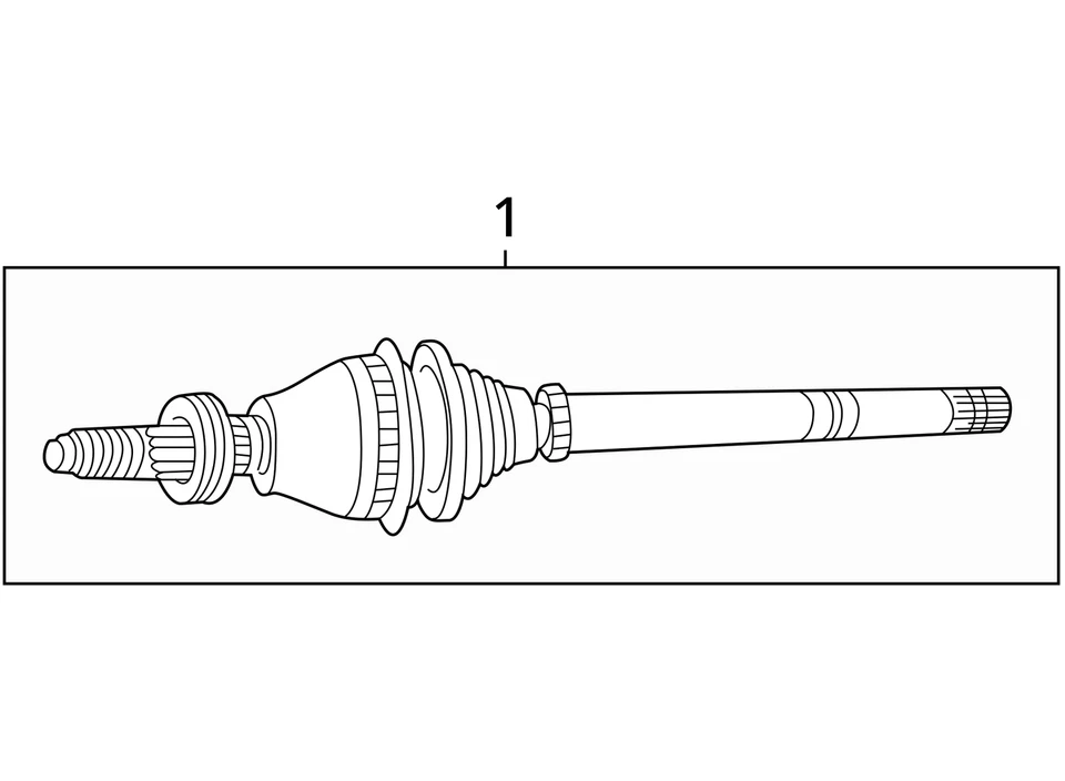 Ford Freestar 2004-2007 eje conductor delantero CV C/V MOB3Y Foto 3 de 3