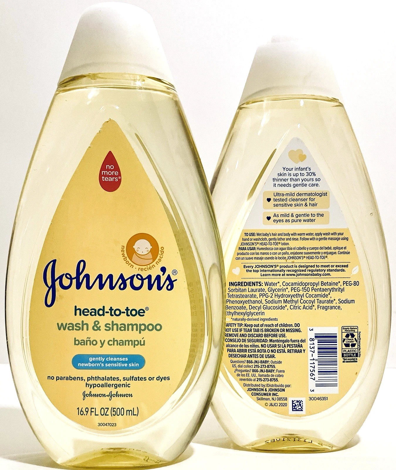 2 Ct Johnson's Gentle Newborn Sensitive Skin Head To Toe Wash & Shampoo 16.9 Oz
Opens in a new windo