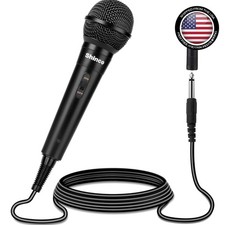 Plug-In Handheld Microphone with 13ft Cable - Ideal for Live Performances