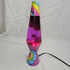 14.5 inch 20oz Color Tie Dye Lava Brand Motion Lamp Pink Liquid Pink Lava
