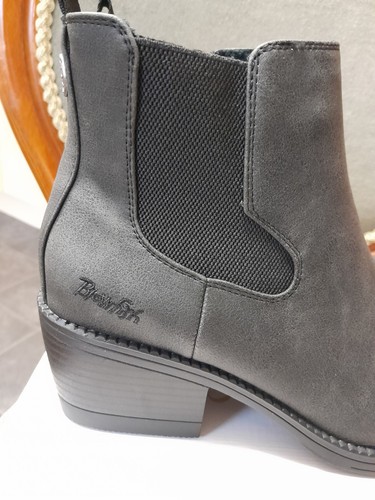 Blowfish Malibu Rosebud 2, schwarze hochwertige Damen-Stiefeletten mit Reißverschluss Größe 5 neu - Bild 2 von 7