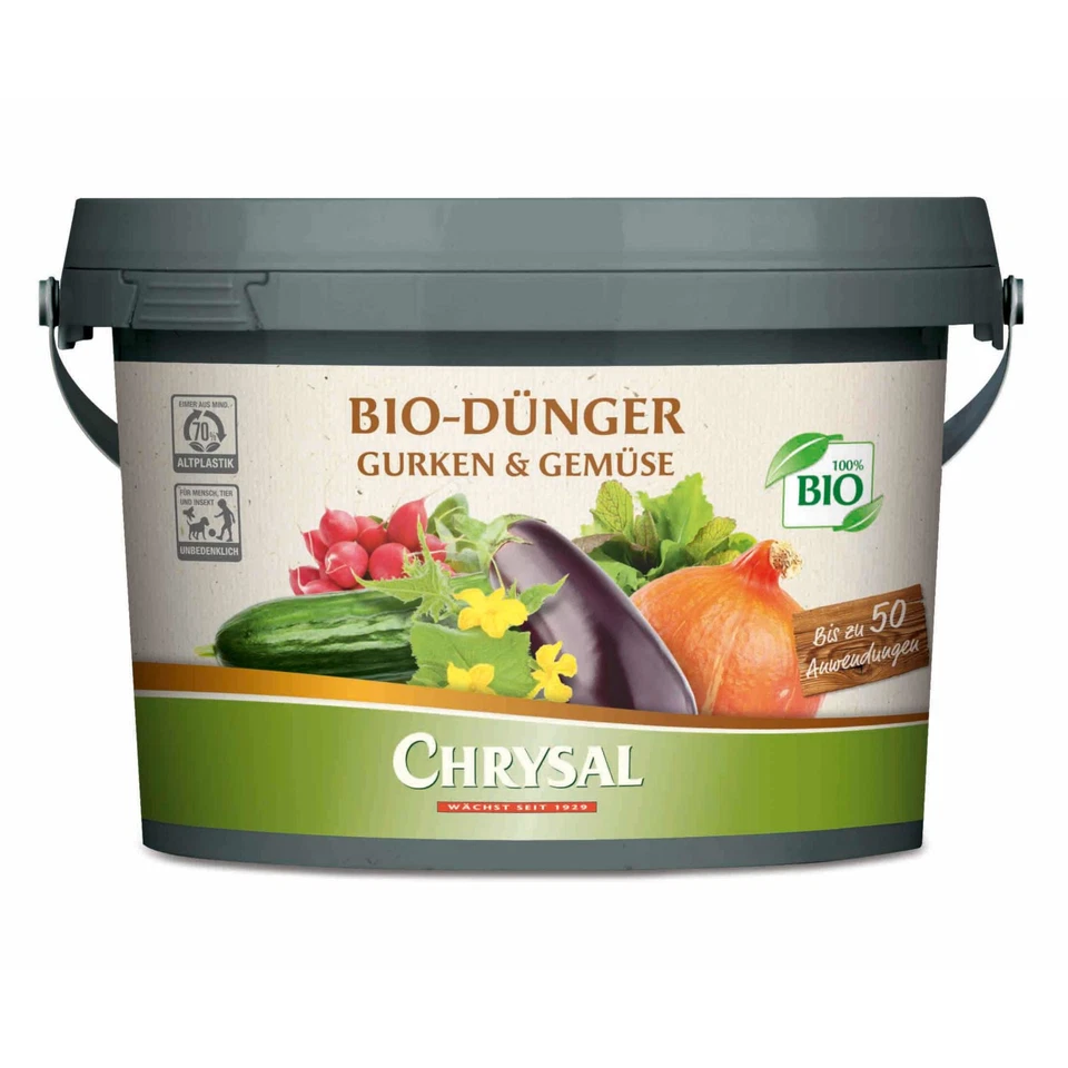 Chrysal Bio-Dünger Gurken & Gemüse 1 kg Gurkendünger Gemüsedünger biologisch