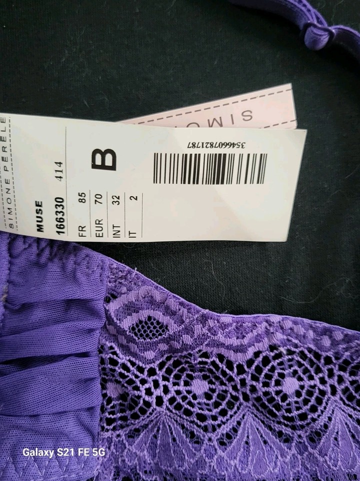 Soutien-gorge Simone Pérèle Collection Marthe - Taille 85B - Corbeille Rose - Neuf Avec étiquettes