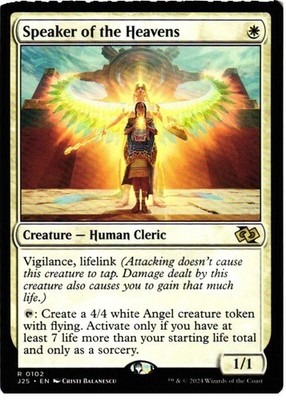 Speaker of the Heavens 102 Rare Foundations Jumpstart Magic: The Gathering NM
