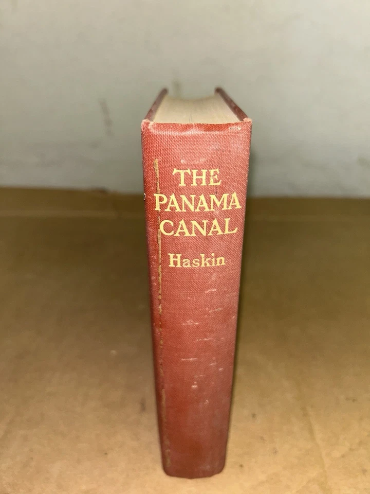 The Panama Canal By Frederic J. Haskin 1913 Illustrated HC Fold-Out Map 1st Ed. - Image 3 of 4