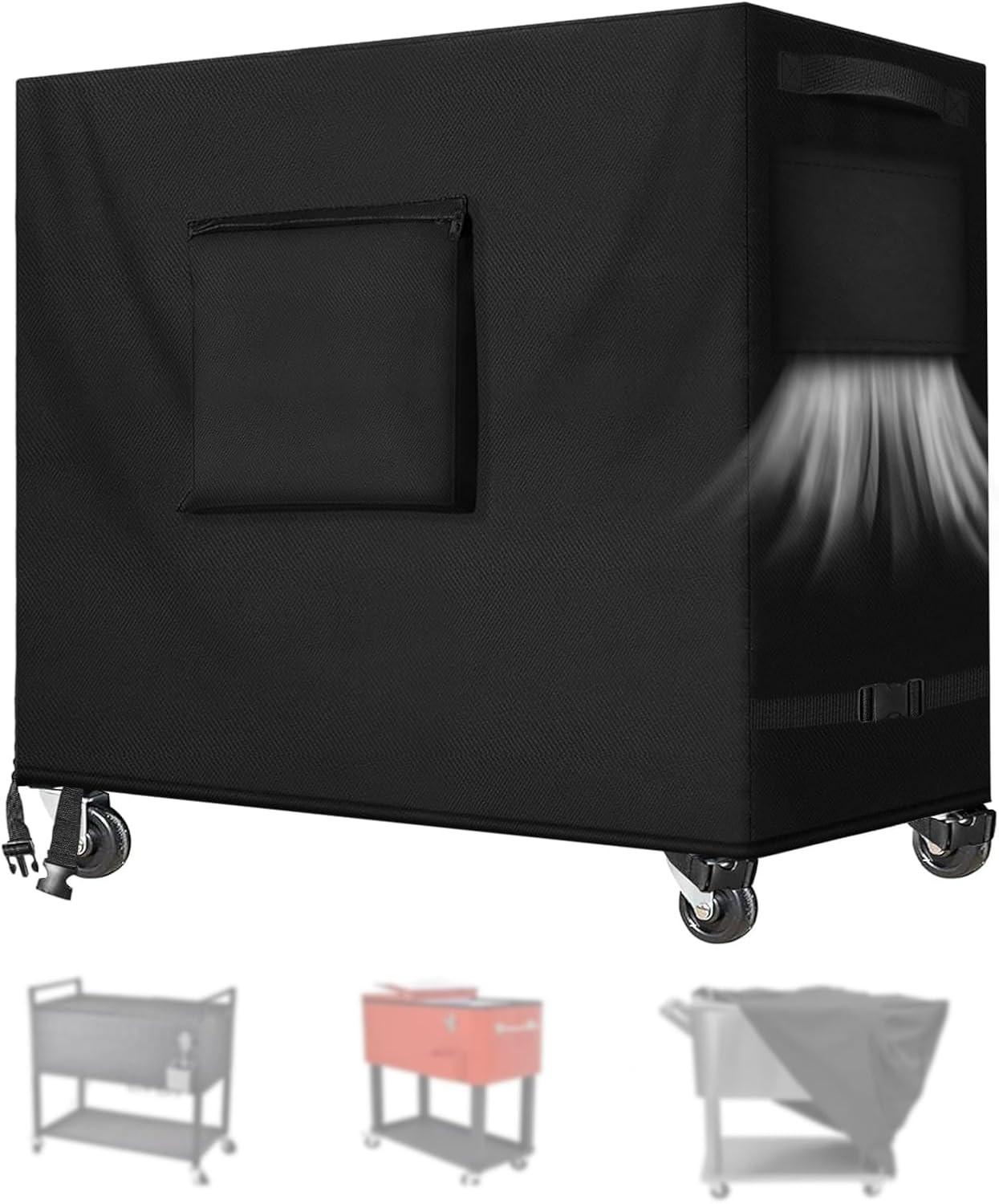 Cart Cover Waterproof,heavy Duty 420d Oxford Fabric Fit For Most 80 Quart