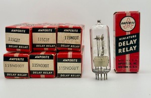 TESTED Amperite Time Delay Relay Lot – NOS – 115V – Full Timing Set 2 to 60 Sec