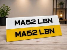 Printed 50mm Metro Font Number Plates Show Use Fast 48 Hr Tracked Delivery Printed 50mm Metro Font Number Plates Show Use Fast 48 Hr Tracked Delivery