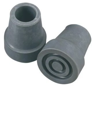 YF Puntale in Gomma 19 mm, Puntali Autoportanti per Stampelle a 6 Punte, Antiscivolo Base di Ricambio Robusta per Bastoni da Passeggio, Nero