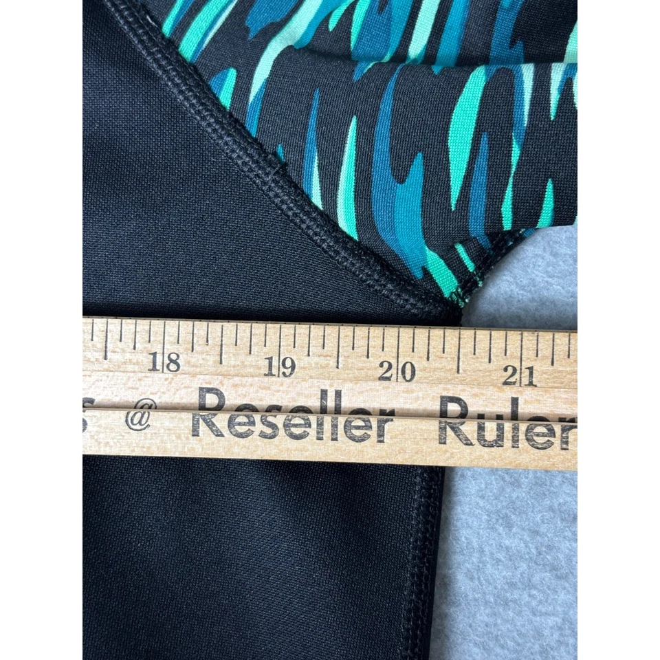 耐克 Therma Fit Just Do It 连帽衫女式中号黑色绿色运动上衣 — 第 4/4 张图片