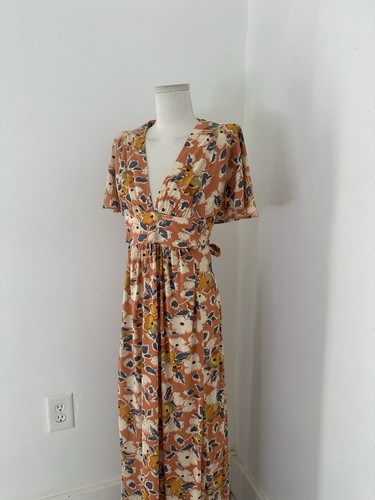 Vintage 70s Empire Waist Flutter Sleeve Boho Maxi Dress, $69 - Photo 4