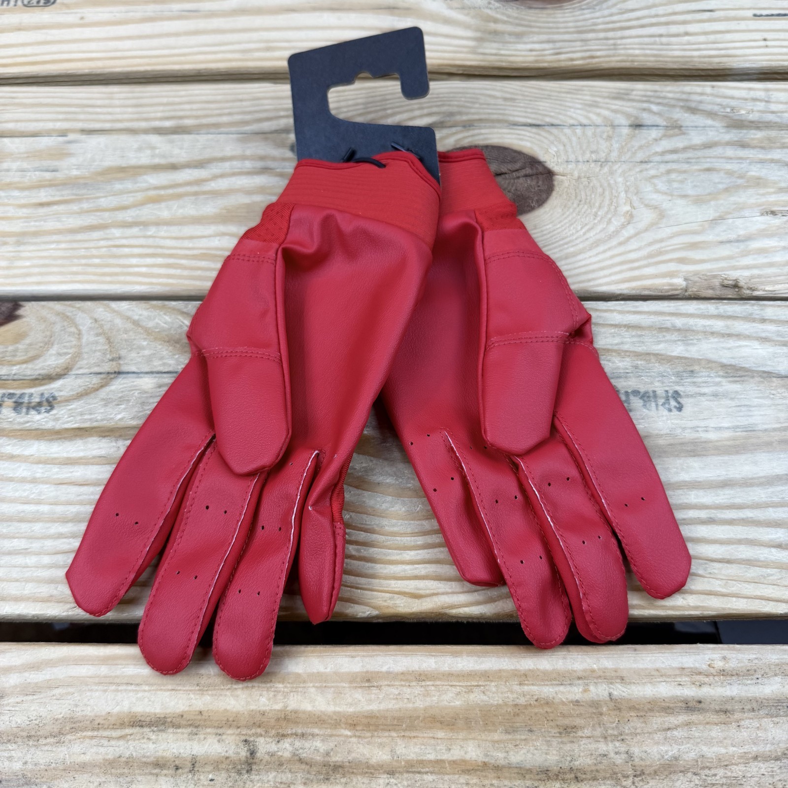 Nike Alpha Huarache Edge Batting Gloves Red White Baseball Softball New thumbnail 2