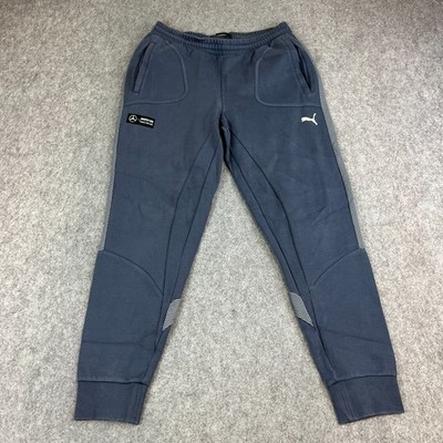 Puma AMG Mens Joggers Track Pants Sweat Large Grey Blue Formula One Petronas
