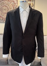 Emporio Armani Black 130s G Line 2 Btn Dual Vent Blazer Jacket Sz 40 S