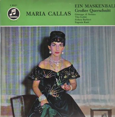 Maria Callas Ein Maskenball Columbia Vinyl LP