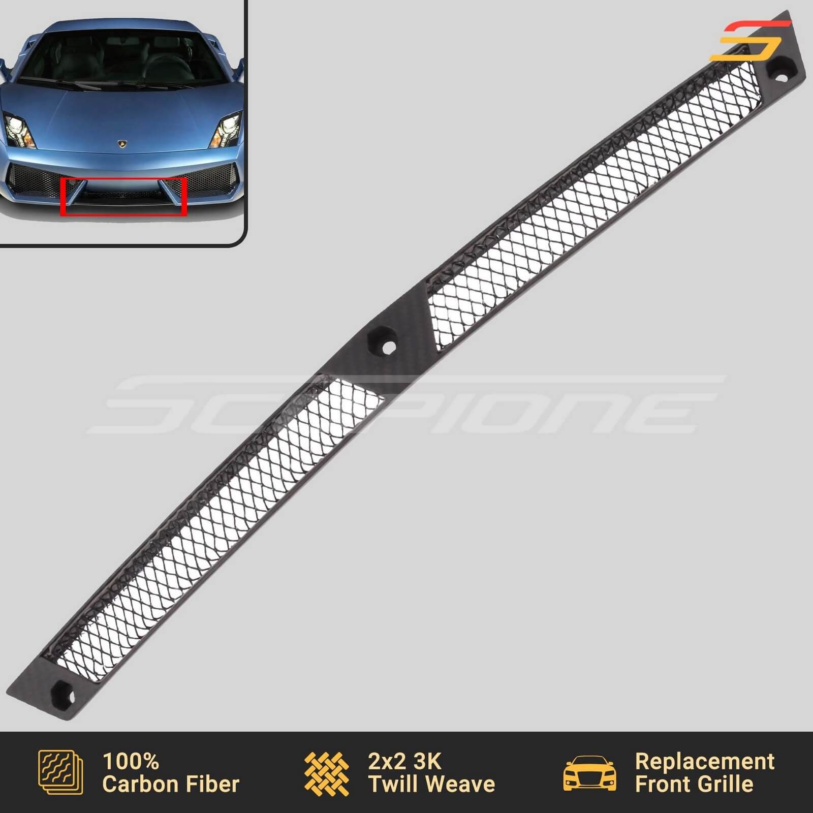 Lamborghini Gallardo Front Bumper grille