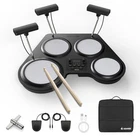 Donner Beat Go Electronic Drum Set Table Top 180 Sounds 15 Kits w/ Training Bag