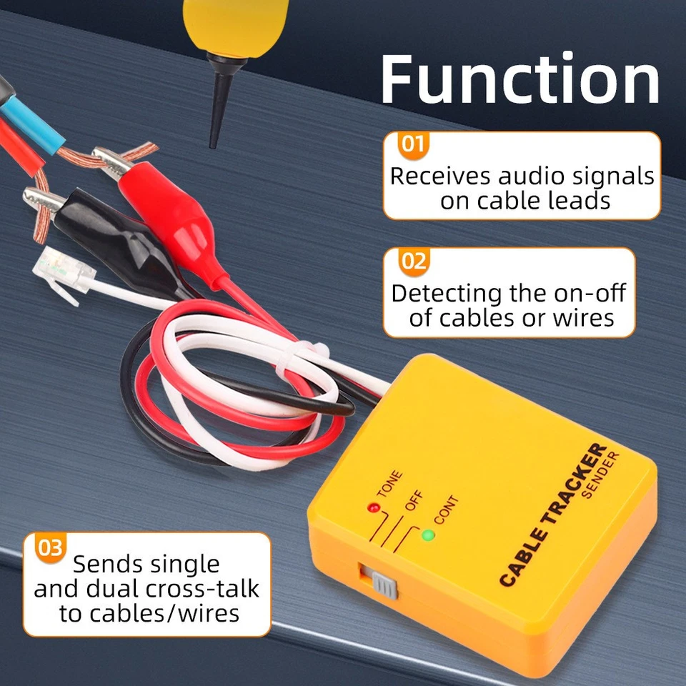Kabelsucher Leitungssuchgerät Leitungssucher Leitungsfinder Strom Kabelfinder - Bild 2 von 4