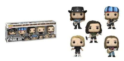 (Box Damage) Funko Pop! Rocks Pearl Jam Mike McCready, Jeff Ament, Eddie Vedder,