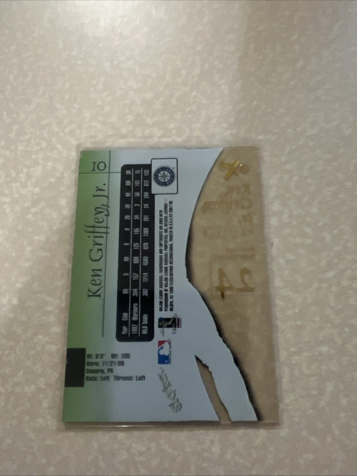 1998 Skybox Ken Griffey Jr. E-X2001 #10 Mariners HOF! HOLOFÓLIO DE ACETATO RARO Bom - Imagem 2 de 2