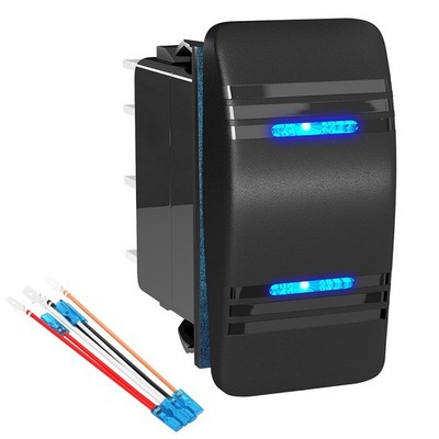 Joinfworld Momentary Rocker Switch Waterproof (ON)-Off-(ON) 3 (ON)/OFF/(ON)