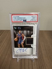 2024 Noir Cade Cunningham Auto Memorabilia/49 PSA 9 Auto 10