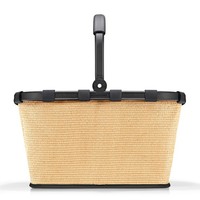 reisenthel Carrybag Shopper Tasche 48Cm #Rth-Bk-Frame-Raffia (Raffia Black)