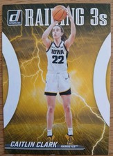 2024 Caitlin Clark Collection Basketball Card Donruss Raining 3's #R1