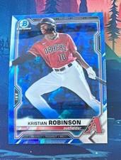2021 Bowman Chrome Sapphire Edition - Chrome Prospects Kristian Robinson...