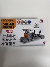 STEM Toy Lucky Doug Solar Power Robot Educational 12-In-1 Kit Age 8