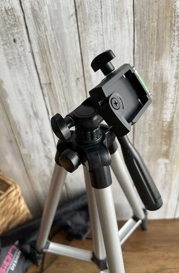 Precision Design Photo Video Compact Tripod Travel Lightweight Adjustable Locks - Image 2 of 4