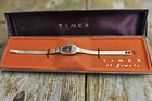 Vintage Timex Mechanical Wind Up Womans GOLD Tone Watch WORKS