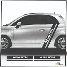 For Fiat 500 Side Racing Stripes Car Graphics Decals Vinyl Stickers