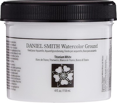 Daniel Smith Watercolor Ground 4oz Jar, 4 Fl Oz (Pack of 1), Titanium White 