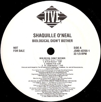 Shaquille O'Neal - Biological Didn't Bother (12'', Promo)