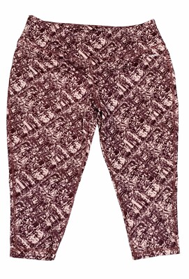 Ascend Leggings Activewear Women's Size XL Maroon Wine Gym Yoga Small Pocket NWT