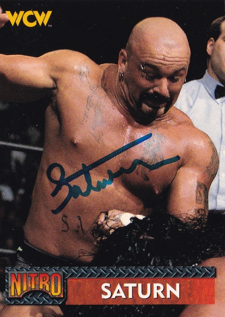 Perry Saturn Signed 1999 Topps WCW/nWo Nitro Card #8 WWE ECW