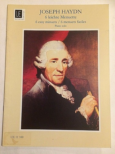 Joseph Haydn : 6 leichte Menuette - Herausgegeben von Leopold Josef Beer - 第 1/2 張圖片