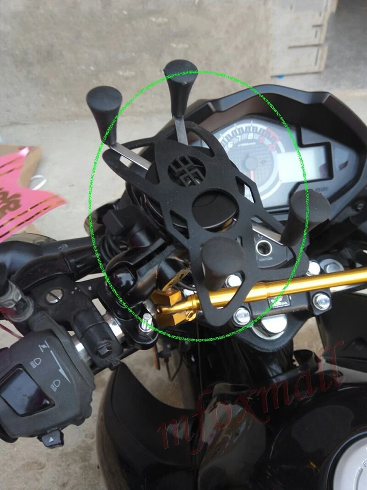 Universal Motorcycle Bicycle Bike 360° Rotaing Mobile Phone Holder Mount Bracket - Image 4 of 4