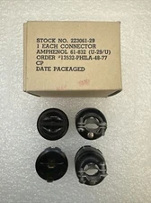 AMPHENOL PLUGS 2 POLE MALE & FEMALE AC PLUG 15A 125V