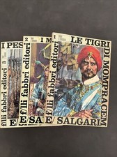 Lotto COMPLETO 90 VOLUMI libri emilio Salgari Tigri e Corsari edizioni fabbri