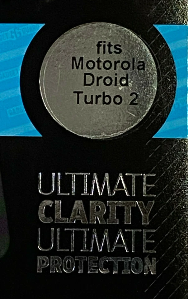 GADGET GUARD MOTOROLA DROID TURBO 2 TEMPERED GLASS SCREEN PROTECTOR BLACK ICE - Image 2 of 4